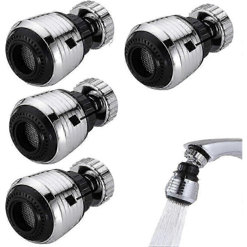 360 Faucet Aerator - 4-Piece Adjustable Rotating Nozzle
