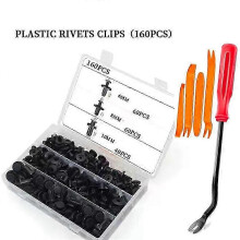 160pcs Car Trim Clips + 5 Tools - Interior Panel Rivet Removal Kit