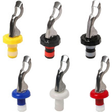 6 Wijnkurk siliconen wijnflesstopper, handmatige drankflesstopper, wijnflesstopper compatibel met MS A Seal