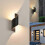Applique da parete IP65 da 10W - Luce bianca calda 3000K, a spirale, per interni ed esterni. 1