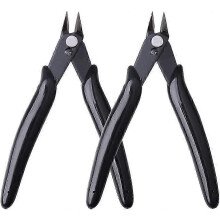 Seitenschneider, Yuanzi 2-teilige Präzisions-Seitenschneiderzange, geeignet für Drähte, Schmuck (Schwarz)