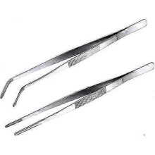 20 cm Präzisionspinzette, 2er-Pack, professionelle Kochzange, Präzisions-Kochpinzette, geeignet zum Grillen von Fleisch und Garnieren