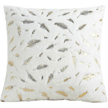 2 kpl (valkoinen) 40x40cm, plyysityynynpäällinen höyhenkuviolla, superpehmeä tyynynpäällinen, joka sopii yhteen makuuhuoneen vuodesohvan kanssa
