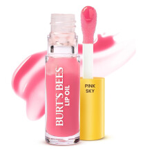 Burt's Bees Lip Oil Pink Sky, Instant Hydration, Nourishes and Softens Lips, Sheer Wash of Color, 0.15 Ounce (Pink Sky)