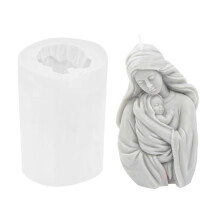 Holy Mother Baby Silicone Mold Wax Melt Polymer Aromatherapy Making Handmade Cupcake Jelly Mould Decorating Supplies Multicolor