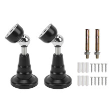 1 Pair RV Door Holder Stainless Steel Silent Hydraulic Spring Shock Absorbent Door Stopper compatible with Motorhome Trailers Camper Black