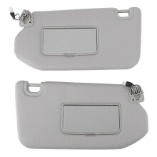 2 Pcs Left Right Sun Visor Shade 96401 9PB0A Grey Driver Passenger Right Sun Visor Illuminated Mirror compatible with Pathfinder 2013 to 2018