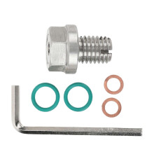 Ölablassschraube aus Edelstahl, Übergröße, selbstschneidend, Reparaturset mit O Ring, M18,1 x 1,5 x 15 mm