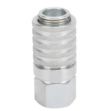 Diagnostic Equipment Coupler with Female Pipe Thread compatible with PD242 Series Test Port 1/8in Body Size 1/4in?18 NPTF Thread Size 2.12in Length