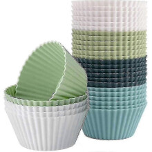 Reusable Non-Stick Muffin Molding Set for Kitchen Baking - Silicone Cupcake Liners (a-1b)