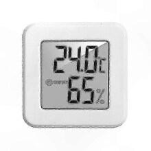 Mini LCD digitale kamerthermometer met vochtigheidssensor, compatibel met temperatuurmeting binnenshuis.
