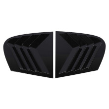 2 stuks zijluiken voor de achterruit, glanzend zwart, weerbestendig en robuust, compatibel met BMW 1-serie E87 2005 tot 2011.