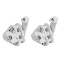 Kit de remplacement de 2 loquets de porte de bateau en nylon à fermeture sécurisée, compatible avec les cadres carrés de 1 pouce et 1 1/4 pouce.