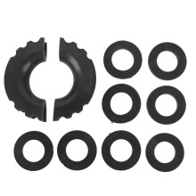 D-ring beugel isolator ringen set: bescherm uw bumper en voorkom rammelen, compatibel met 3/4 inch beugels, zwart.