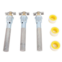 3 Sets RV Water Heater Anode Rod 4.5 X 1/2in NPT Quick Drain Design Water Heater Tank Anode Rod compatible with Atwood Water Heater