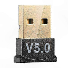 Clé USB Bluetooth 5.0 compatible avec PC et ordinateur portable - Récepteur audio sans fil - Noir