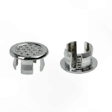 Lot de 6 couvercles de trop-plein compatibles avec les lavabos de salle de bain, couvercles artistiques de rechange