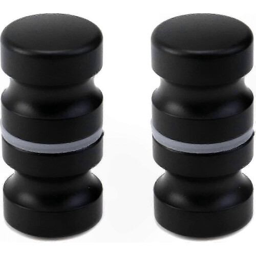 Black Bathroom Pull Handles, Glass Door Knobs, Back-to-Back Shower Door Knobs (2 Pack)