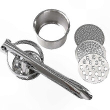 Stainless Steel Spaetzle Maker with 3 Sieve Inserts compatible with Easy Pasta Preparation
