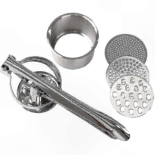 Stainless Steel Spaetzle Maker with 3 Sieve Inserts compatible with Easy Pasta Preparation