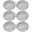 6pcs Flower Shape Egg Tart Molds Reusable Non-stick Cupcake Muffin Baking Molds 1