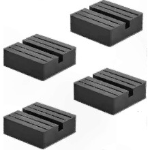 Schutzpolster für Hebebühnen, robuste Gummipufferblöcke, kompatibel mit Wagenheberaufnahmen, 4er Set