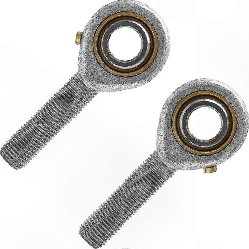 2Pcs 3/8" Rod End Bearings, Mini Heim Joint with 3/8-24 Thread compatible with Mechanical Applications