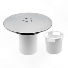 Chrome-Plated Shower Drain Cover, 90mm/115mm Hole Replacement compatible with Plug Drain Protection