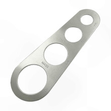 Pasta-gereedschap voor in de keuken met 4 gaten, roestvrije roestvrijstalen spaghetti-maatbeker