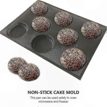 Baking Molds for Chocolate Cupcakes Muffins Frittatas Silicone Pan Non-Stick Oven Safe