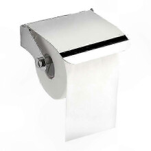 Dispensador de toallas de papel de acero inoxidable para montaje en pared, compatible con uso en el baño.