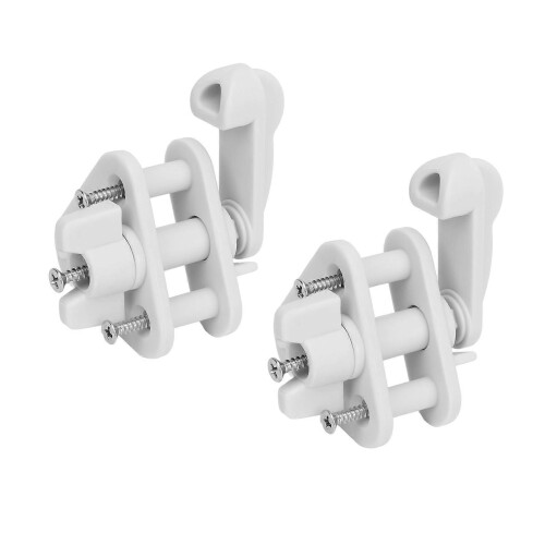 2 Pcs Boat Gate Latch Nylon Secure Closure Pontoon Gate Latch Replacement Kit compatible with 1 Inch and 1 1/4 Inch Square Frames 1