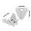 2 Pcs Boat Gate Latch Nylon Secure Closure Pontoon Gate Latch Replacement Kit compatible with 1 Inch and 1 1/4 Inch Square Frames 5