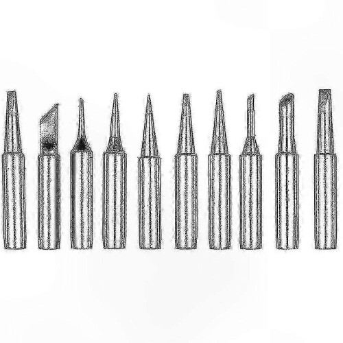 10pcs 900m Soldering Iron Tips Set Compatible with Multiple Models