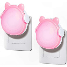 2-Pack Children's Night Lights, Auto Rotating Lamp compatible with Bedroom, Bathroom, and Kitchen Use