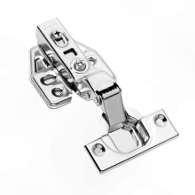 10 Pack Full Overlay Soft Close Hinges compatible with Cabinet and Wardrobe Doors Silver Tone Finish