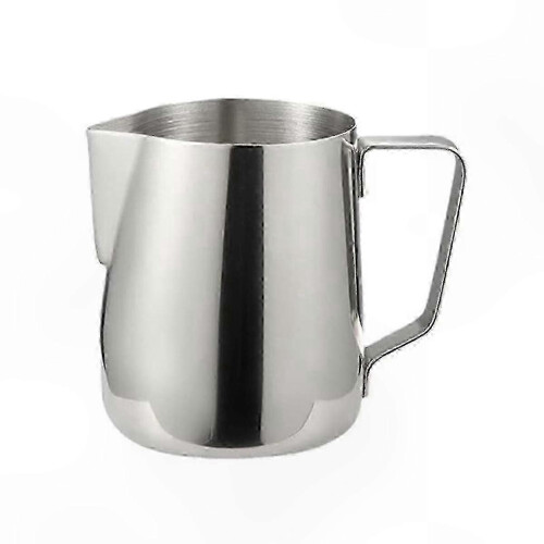 Jarra de acero inoxidable para espumar leche, compatible con Latte and Coffee Creations.