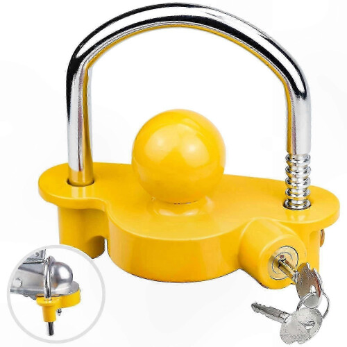Universal High-Security Trailer Lock with 2 Keys compatible with Caravan, Boat, and Cargo Security Solution