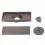 Linear Shower Drain with Gravity Spring Design 1