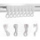 White Curtain Glider Hooks - 50 Pack compatible with Smooth Operation 1