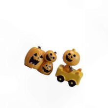 Set mit 2 Kürbisdekorationen, passend zur Halloween Dekoration