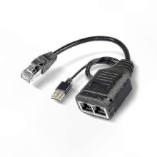 Adaptador divisor Ethernet RJ45 de 2 puertos, solución de compartición de red Gigabit compatible con conectividad multidispositivo.