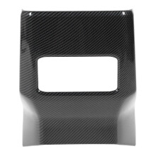 Rear Center Console AC Vent Cover Carbon Fiber Style Rear Seat Armrest Box Air Condition Vent Cover Trim compatible with Triton L200 2023 to 2024