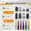 14X1.5 Thread 20-Pack Chrome Lug Nuts, 19mm Size, 1.38" Tall, 3/4" Hex, Compatible with Multiple Vehicle Models 4