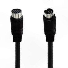 1 m Mini DIN Kabel (10 polig, Stecker auf Buchse), kompatibel mit Heimkinoanlagen