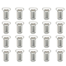 20 attaches-tétines de 20 mm avec crochets et bretelles