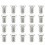 20pcs 20mm Staples Pacifier Clip with Strap Hooks Suspenders 1