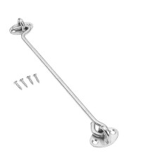 Kabalo sinkitty teräs koukku- ja silmälukko ovenlukko extra pitkä 40 cm 16" ikkunaporttilukko vaja mökki hiljainen pidike puutarha