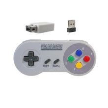 Kabelloser 2,4-GHz-Gamecontroller, Gamepad, Joystick, kompatibel mit SNES, Mini-PC, NS Switch, farbig