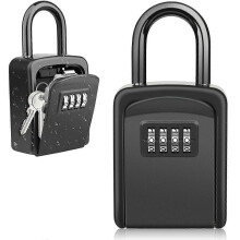 Key Safe with Hanger, [Newest] Waterproof Key Box Outdoor Key Box, Combination Key Safe compatible with Home, Garage, School